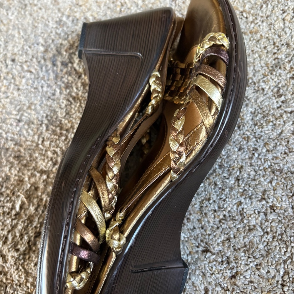 Sofft woven leather slingback sandals - Picture 4 of 9